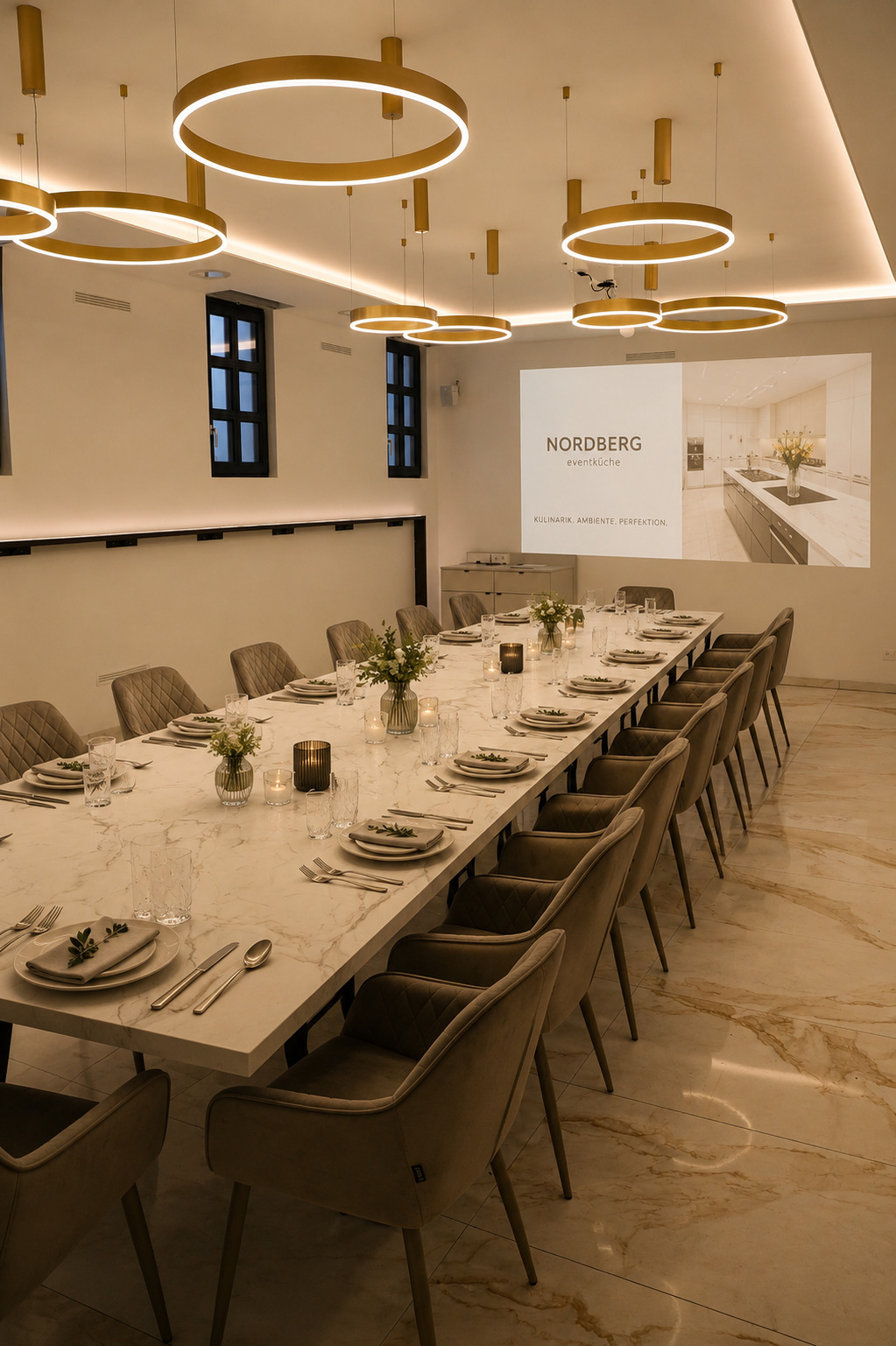 Tafel mit Lichtringen